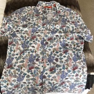 Tori Richard Men's Hawaiian Shirt (Size Medium)
